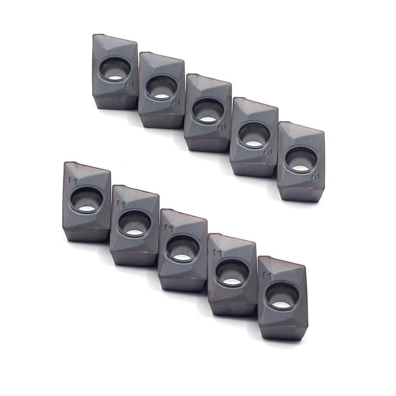 [Australia - AusPower] - OSCARBIDE Carbide Inserts APKT1604 TiAlN Coated Indexable Milling Inserts APKT Style,10 Piece/Box 