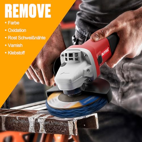 115 mm CSD Disc Sanding Discs, Pack of 5 Blue Cleaning Discs, Nylon Flex Discs Removal of Paint Rust for Angle Grinders