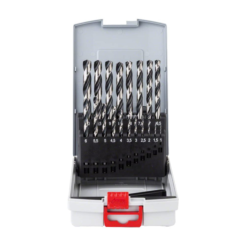 [Australia - AusPower] - Bosch Professional 19-Piece PointTeQ HSS Twist Drill Bit Set (for Metal, ProBox, Drill Driver Accessories) Ø 1-10 mm 