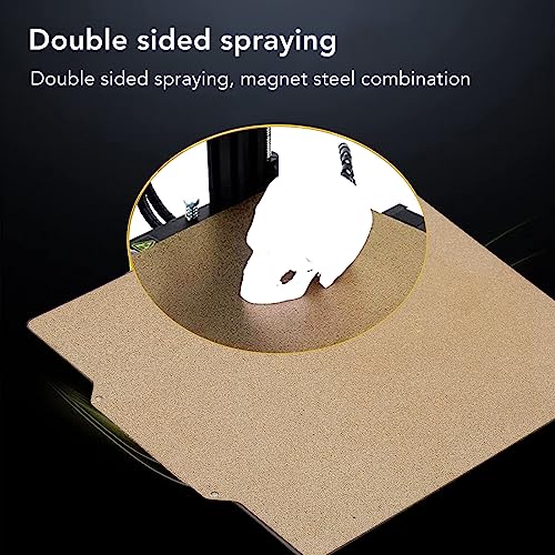 Magnetic Build Plate, 200 X 200mm Double Side Steel Magnetic Build Plate PEI Spring Steel Build Plate Easy to Install Flexible Steel Plate Flex Bed 3D Printer Platforms for Voron
