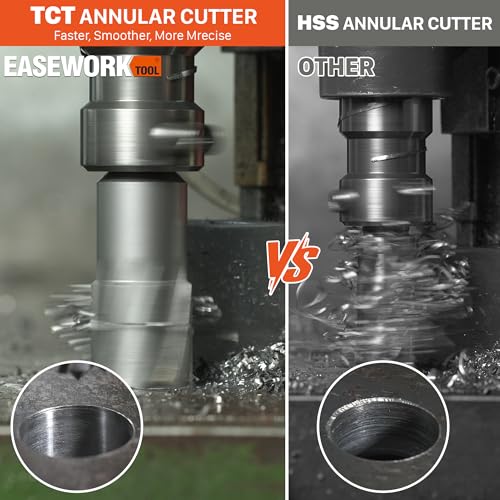 EASEWORK TOOL carbide-tipped annular cutter, 1-1/2-inch diameter, 2-inch depth, 1-1/2 x 2-inch shank