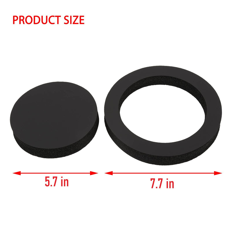 [Australia - AusPower] - 6.5 Foam Speaker Enhancer Kit (4pcs),Fits for 6" 6.5" Car Door Speaker, Universal High Rebound Sponge Bass Blocker Kit with High Rebound for Stereo Audio Speaker 