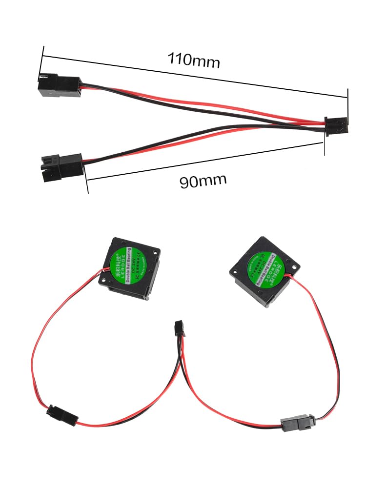 [Australia - AusPower] - 5Pcs 3D Printer Mainboard Y Splitter 1 to 2 Extension Connector Wires Cooling Fan XH2.54 Terminal Connector Cables 
