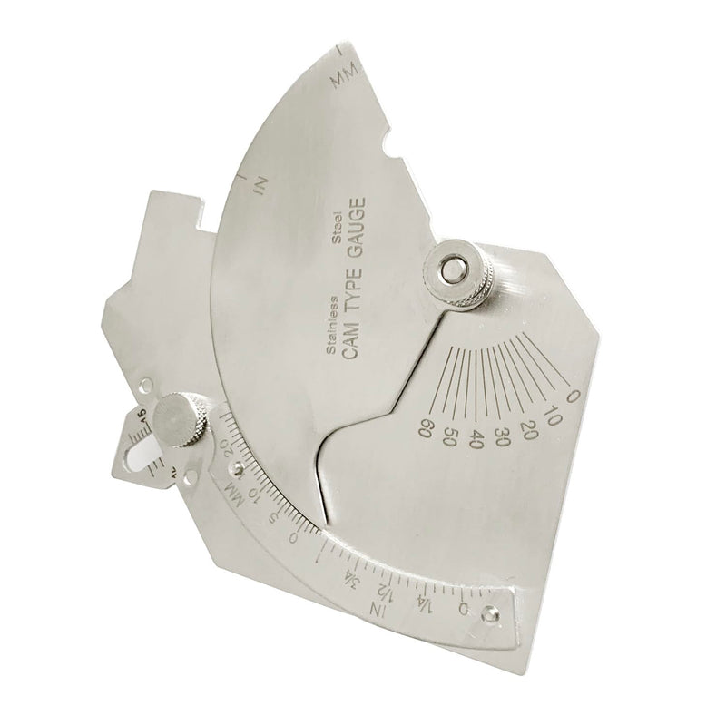 [Australia - AusPower] - 3pcs/Set MG-11 Cam Type Weld Gauge Metric & Inch + V-WAC Gage Biting Edge Stainless Steel Welding Gauge + MG-8 Bridge Cam Gage Welding Gauge 3 Kind of Welding Gauge Kit 