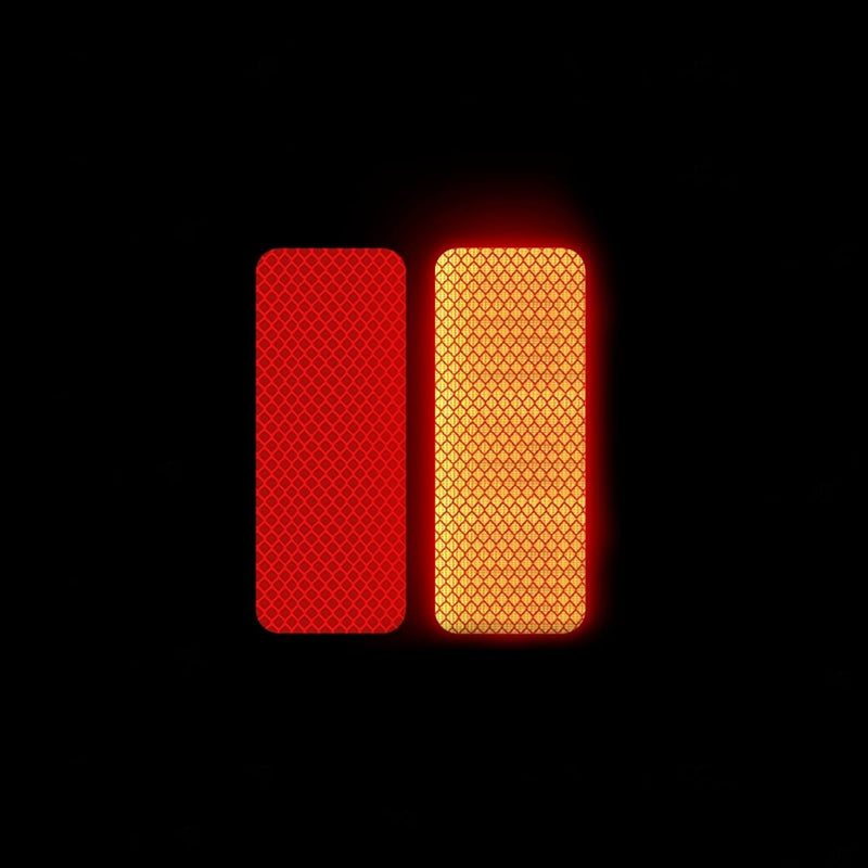 Reflective Stickers, 100 Pcs, 5 Colors Self-Adhesive Reflective Strip Set,Multi Purpose Reflective Tape for Outdoor Nighttime Visibility, Apparel, Trailer, Truck, Bike,etc