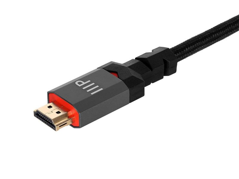 Monoprice 8K Certified Ultra High Speed HDMI Cable - 15 Feet - Black | Braided - HDMI 2.1, 8K@60Hz, 4k@120Hz, 48Gbps, HDR, VRR, CL3 in-Wall Rated