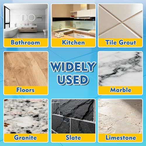 Bellisinno clear waterproof grout sealer spray for shower tile, bathroom floors, stone, and marble, 200ml