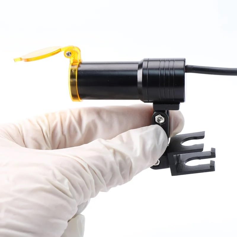[Australia - AusPower] - 5W LED Light On Dental Loupes with Filter Portable Led Headlight with Belt-Clip Rechargeable Battery 