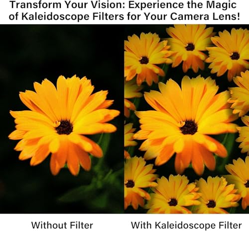 Walking Way Kaleidoscope Lens Filter 72mm Creates Symmetrical Patterns
