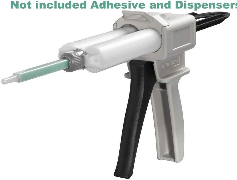 [Australia - AusPower] - 40Pieces Epoxy Mixing Nozzles Adhesive Cartridges Tip Static Resin Mixer Tubes for 50ml/1.7oz 16-Element 1:1/2:1 Ratios 