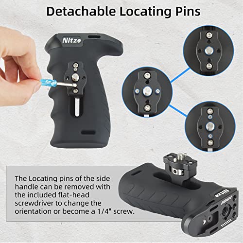 Nitze Ergonomic Side Handle with 1/4" Locating Pins - PA29D
