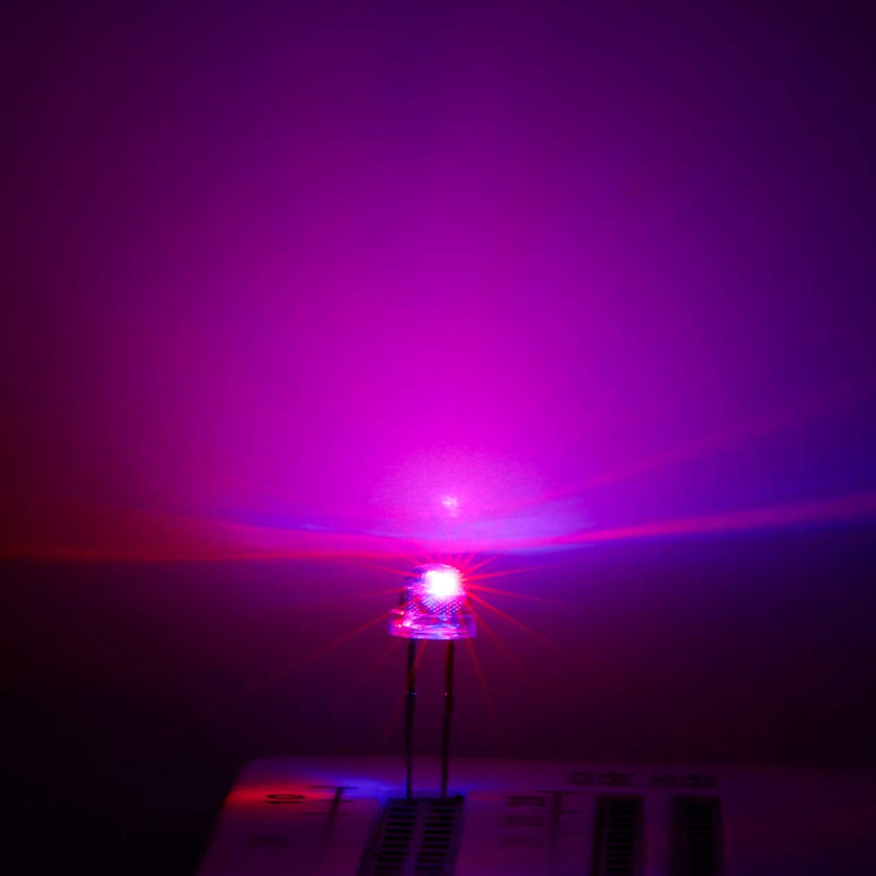 [Australia - AusPower] - Chanzon 100 pcs 5mm RGB Multicolor Slow Blinking (Multi Color Changing) Straw Hat LED Diode Lights (Clear Transparent Lens) Bright Lighting Bulb Lamps Electronics Components Light Emitting Diodes K) Slow Flash (100pcs) 