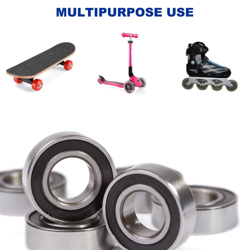 [Australia - AusPower] - 608 2RS Ball Bearings - 10 Pcs Double Rubber Sealed Miniature Deep Groove Ball Bearings,608rs Skateboard Bearing,8x22x7mm 10PCS 