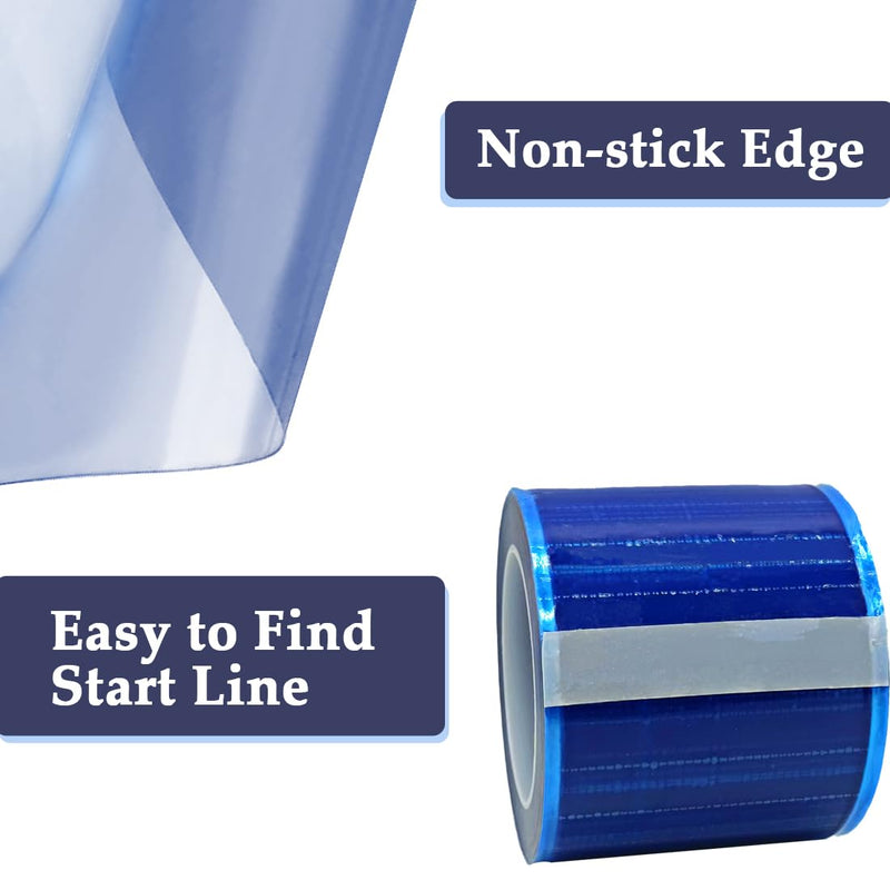 1200 Sheets Dental Barrier Film Roll 4 "x 6" Disposable Perforated Adhesive Barrier Tape for Tatto Parlor,Beauty Salon,Dental Clinic Blue
