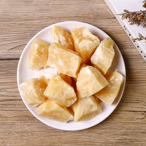 Yellow Jade Raw Crystals Healing Crystals Natural Rough Stones 1.2-2" for Tumbling, Fountain Rocks, Yoga, Meditation, Polishin, Gift 43 Yellow Jade