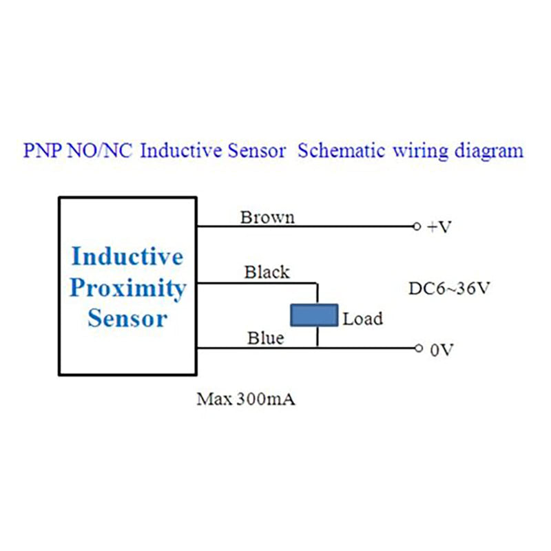 [Australia - AusPower] - 5Pcs LJ12A3-4-Z/AY Inductive Proximity Sensor Switch PNP DC6V-36V 3 Wire Normally Closed Detector 4mm 