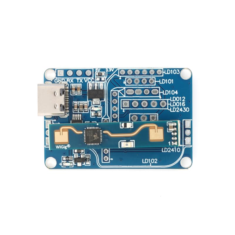 [Australia - AusPower] - HLK-LD2410B 24GHz Human Presence Radar Module Test Kit with Bluetooth LD2410 Smart Human Detection Sensor Module Board with Bluetooth Test Kit 