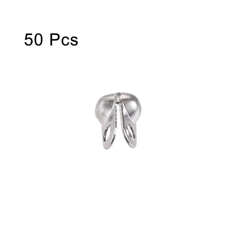[Australia - AusPower] - uxcell Ball Chain Connector, Ball Tips Clamshell Style Crimp Link Stainless Steel Connection 2.4mm 