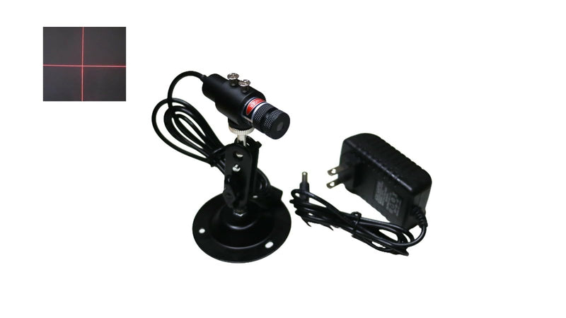 [Australia - AusPower] - 650nm Red Crosshair Module Alignment Locator for Wood Stone Fabric Cloth Sawmill Wood Stone Tiles Alignment DC3V 