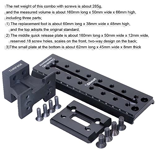 iShoot Lens Collar Foot Tripod Mount Ring Base Compatible with Canon RF 400mm f/2.8L is USM, RF 600mm f/4L is USM & RF 800mm f/5.6L is USM, Support Stand Compatible with Manfrotto Sachtler Fluid Head