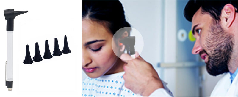 [Australia - AusPower] - BOCOOLIFE Ear Clean Tool - Mini Otoscopic-kit, Pocket Clip Home Use, Comes with 5 Sized Speculas 