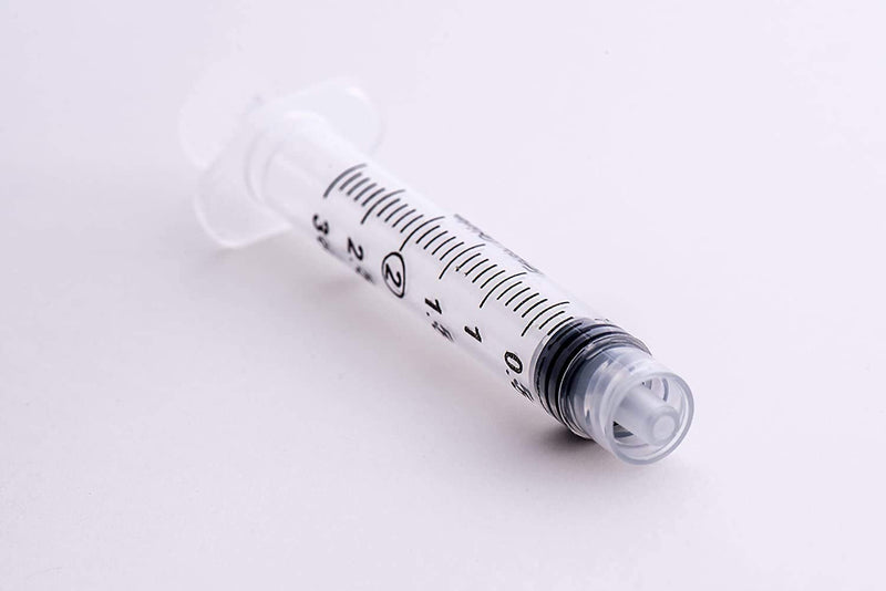 [Australia - AusPower] - 3ml Sterile Syringe Only with Luer Lock Tip - 100 - No Needle 