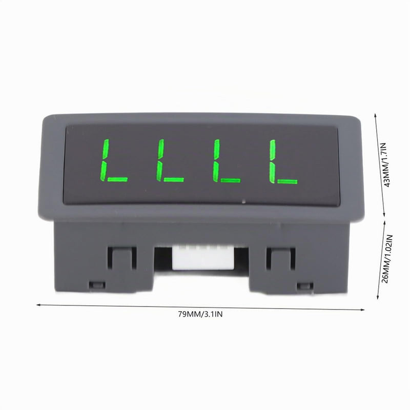 Motor LED Speedometer, DC 8-24V 40mA 10-9999RPM 4 Digital LED Tachometer with Hall Proximity Switch Sensor NPN Green for Industry