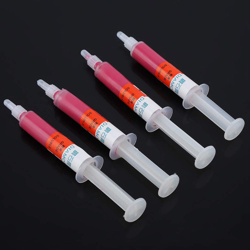 [Australia - AusPower] - Diamond Grinding Paste, Akozon 5 Pieces/Set Diamond Lapping Paste Polishing Paste Diamond Grinding Lapping Compound Compound Syringes (W2.5#4000) 