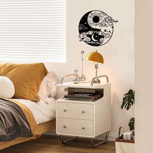 Slickss Yin Yang Sun & Moon Metal Wall Art