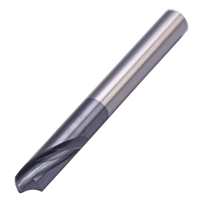 BestParts 2Pcs 2 Flute 120 Degree Solid Carbide Spot Drill - AlTiN Coated | Spotting Drill, 1/4" Shank Diameter, 3/4" Flute Length, 2-1/2" Overall Length 1/4 in