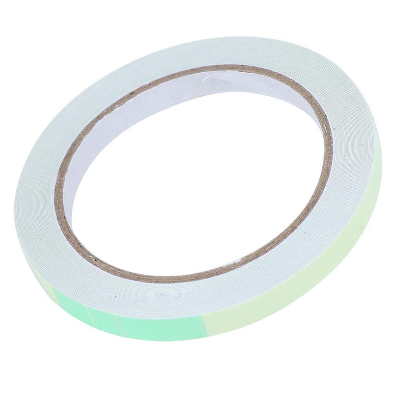 Photoluminescent Safety Tape, High Bright Glow Guidance Marker for Stairs Walls Green Adhesive Film 10mm x 10m 1 Roll