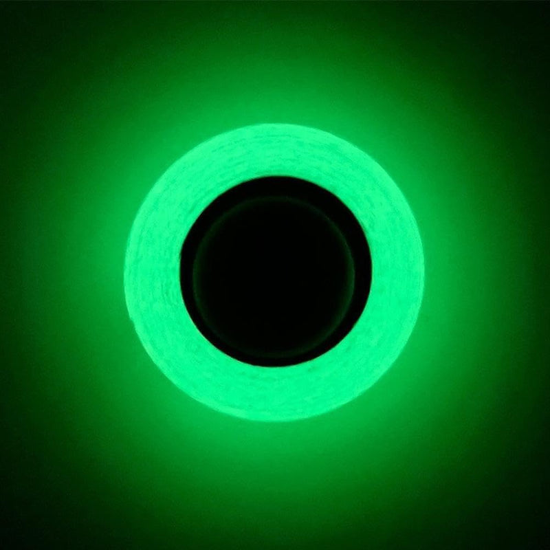 Jinshining 1pc Glow in The Dark Tape,Long-Lasting Bright Fluorescent Glow Tape,Luminescent Emergency Tape Safety Egress Markers Stairs,Walls,Steps,Exit Sign,Strong Adhesive,Hardware