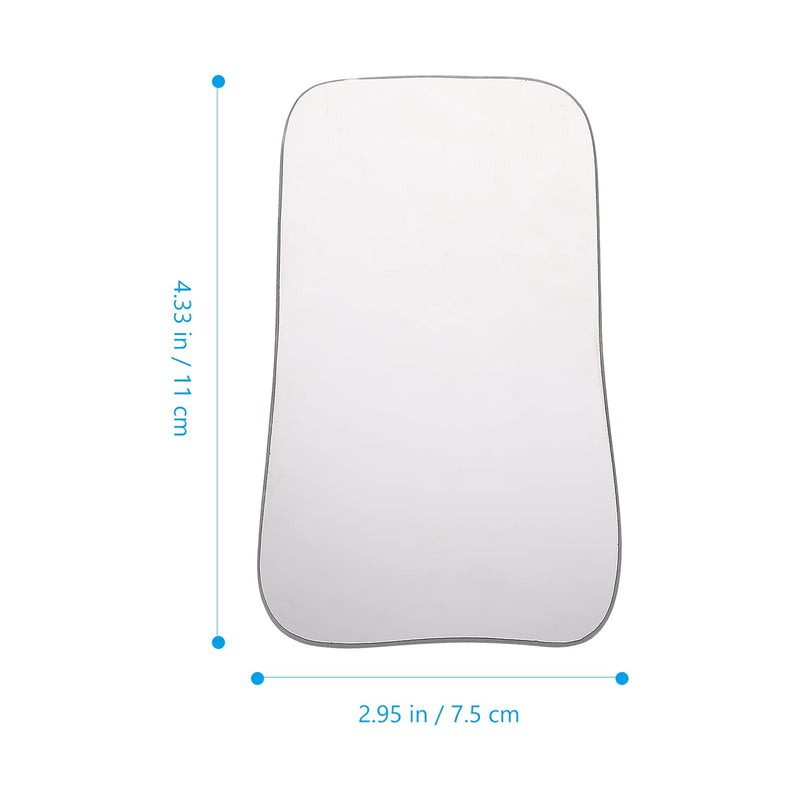 [Australia - AusPower] - EXCEART 2pcs Intraoral Mirrors 2 Sided Pofessional Occlusal Photographic Mouth Mirror Dental Photo Reflector Glass Mirrors Tools for Clinic Doctor Silver 