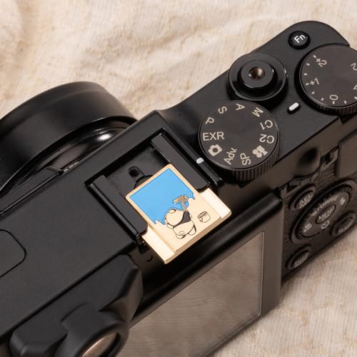 Camera Metal hot Shoe Protective Cover Suitable for Fuji X100VI X100V X-T4 X-T3 X-E4 X-T50 X-T30 for Nikon z30/z50/d810/d610 (Copper Alloy-Hot Shoe Cover) Copper Alloy-Hot Shoe Cover