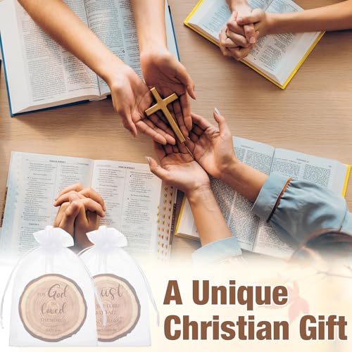 50 Sets 4" Christian Cork Coaster Gift Bulk, English Bible Verse