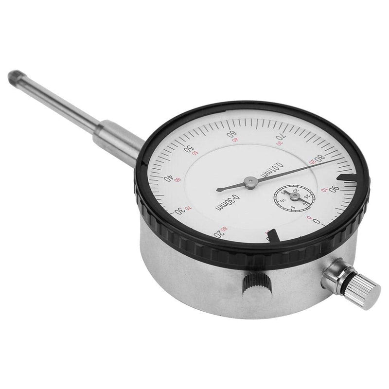 [Australia - AusPower] - Dial Indicator,0-30mm Brass Movement 7-Bearings High Speed Steel Probe Head Measurement Tool, Dial Gauge Test Indicator, Measuring Tool 