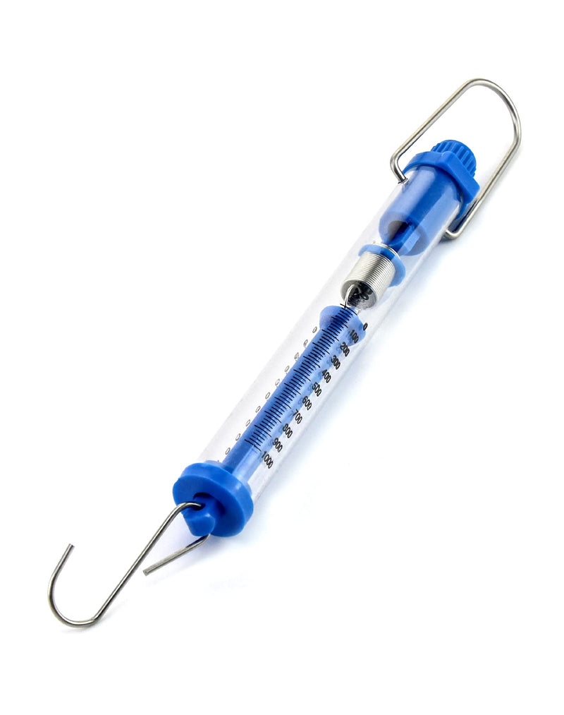 QWORK Spring Scale, 10N/1000g Dynamometer Balance Tubular for Physics Laboratory Experiments, Commercial Single 10N
