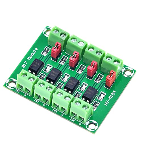 JZK PC817 4-Channel Optocoupler Isolation Board Voltage Converter Adapter Module 3.6-30V Driver Photoelectric Insulated Module PC 817