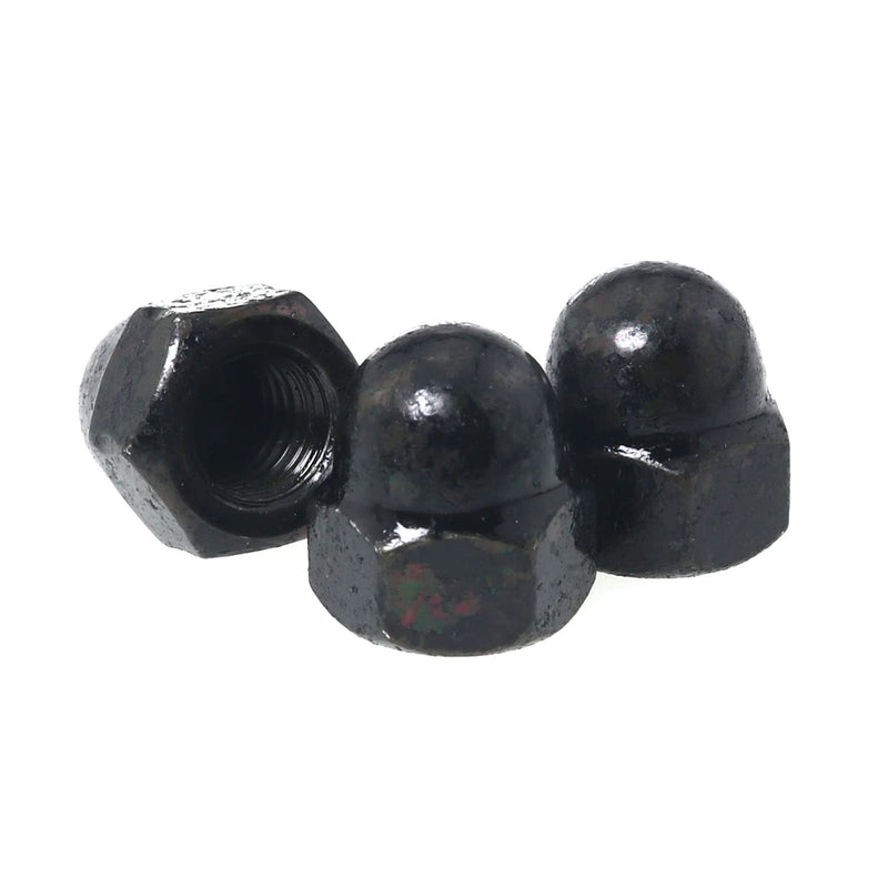 [Australia - AusPower] - Acorn Nuts JianLing 25pcs Black Stainless Steel Hex Nut Female Cap Decorative Cap Nuts Caps Covers M6 Acorn Nut 