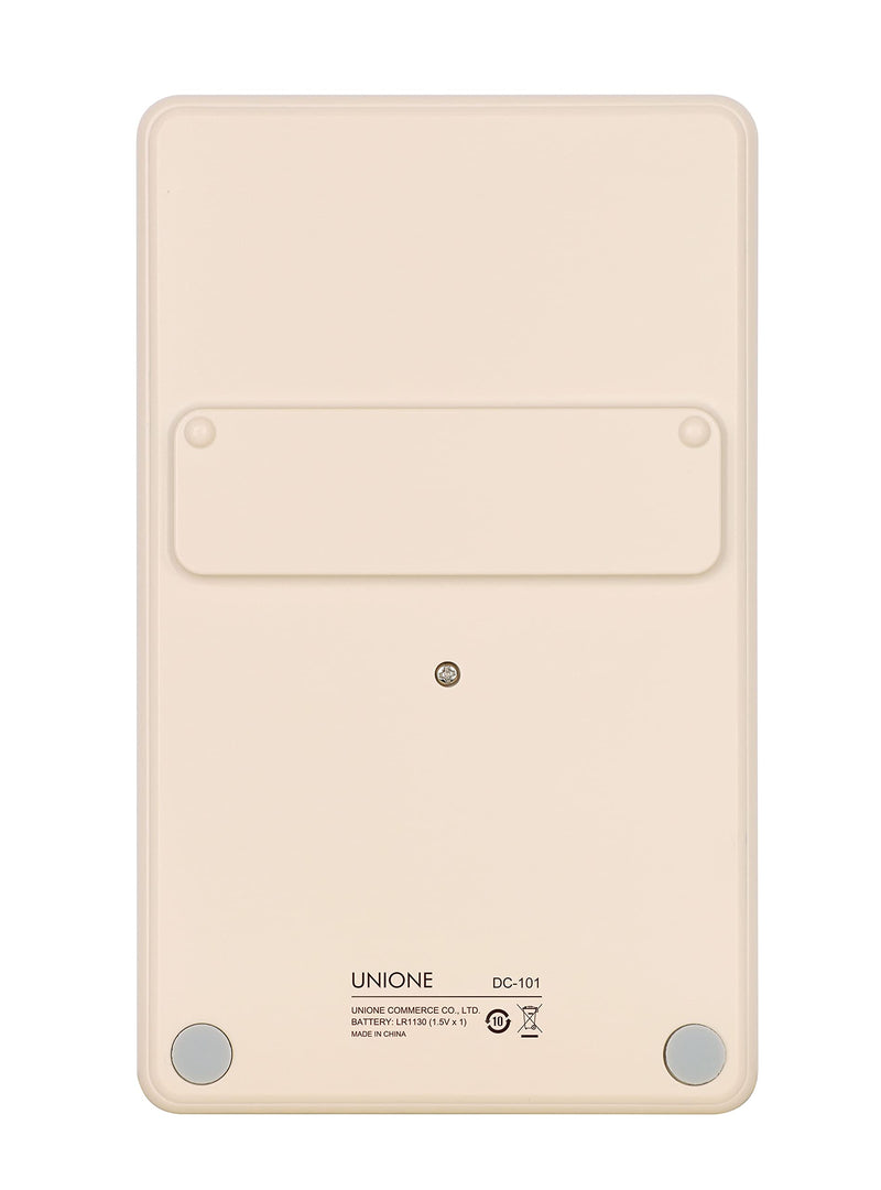 [Australia - AusPower] - Pocket & Desktop Beige Calculator with a Bright LCD, Dual Power Handheld Desktop. Color. Business, Office, High School 