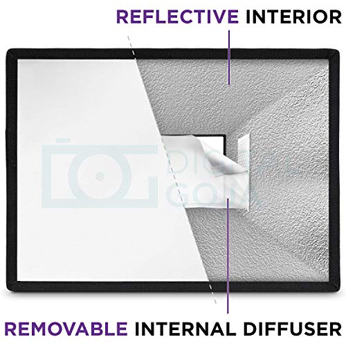 Altura Photo Flash Diffuser Softbox 11x8, Universal for Speedlight, 3pk 6x5", 9x7", 11x8"