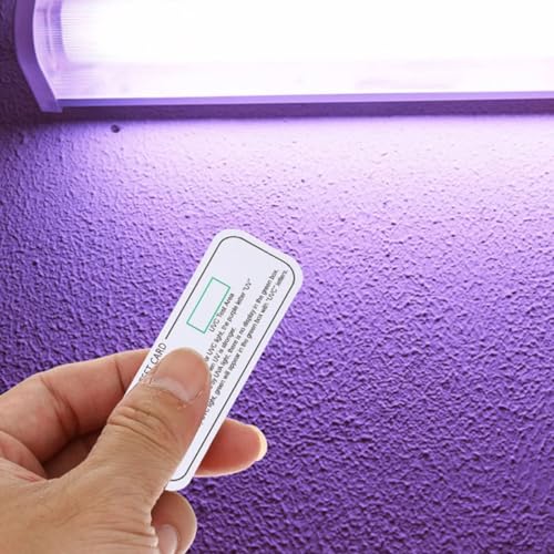 UV Test Cards 10 Pack UV Test UVC UVA Light Effects Tester Indicator Cards UV Detection Strips Paper Tester for UV Radiation Exposure
