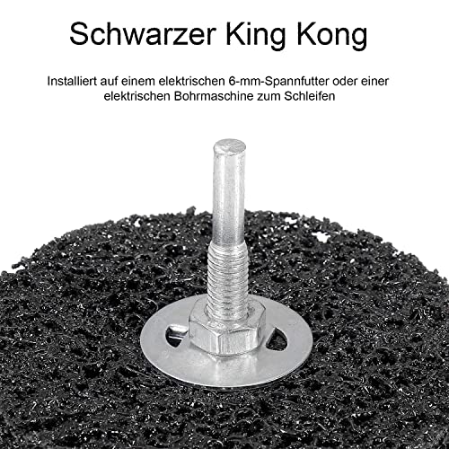 5 Piece CSD Disc Set, 100 mm CBS Grinding Disc Black Coarse Cleaning Disc CBS Cleaning Disc for Angle Grinder of Paint, Rust Welds, Oxidation Cleaning & Removal