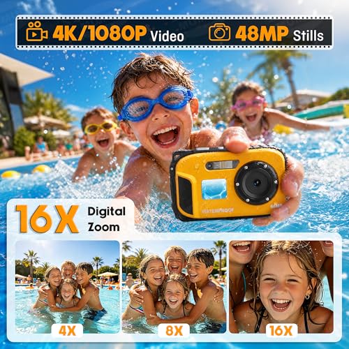 Floating Underwater Camera for Kids, Waterproof Camera with 32GB SD Card