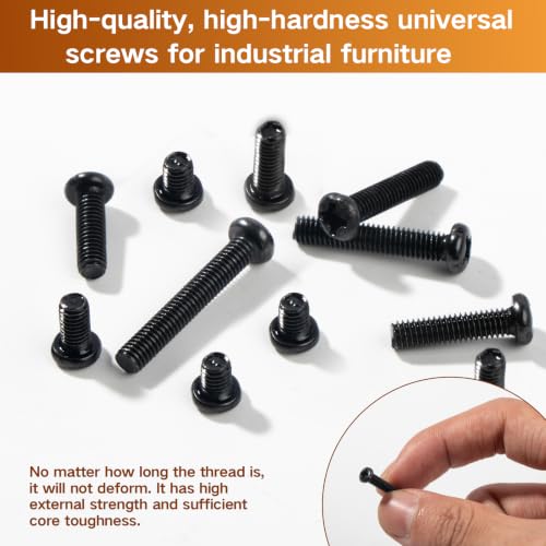 VAPKER mini metric machine screw assortment with black oxide pan heads and Phillips drive for repair projects