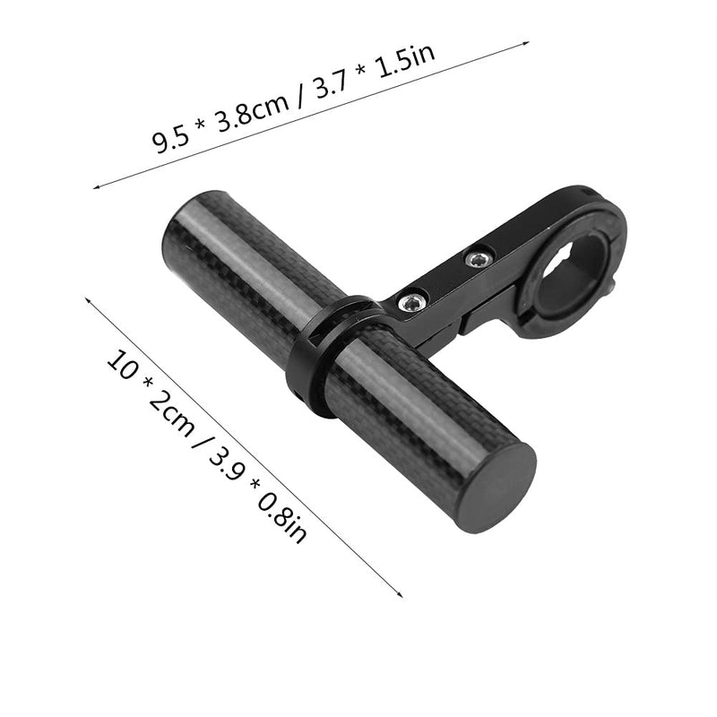 Bike Handlebar Extender, Aluminum Alloy and Carbon Fiber Construction, Bicycle Handlebar Extension 4 Inch Length for Cyclists, Commuters, Mountain Bikers, Road Riders