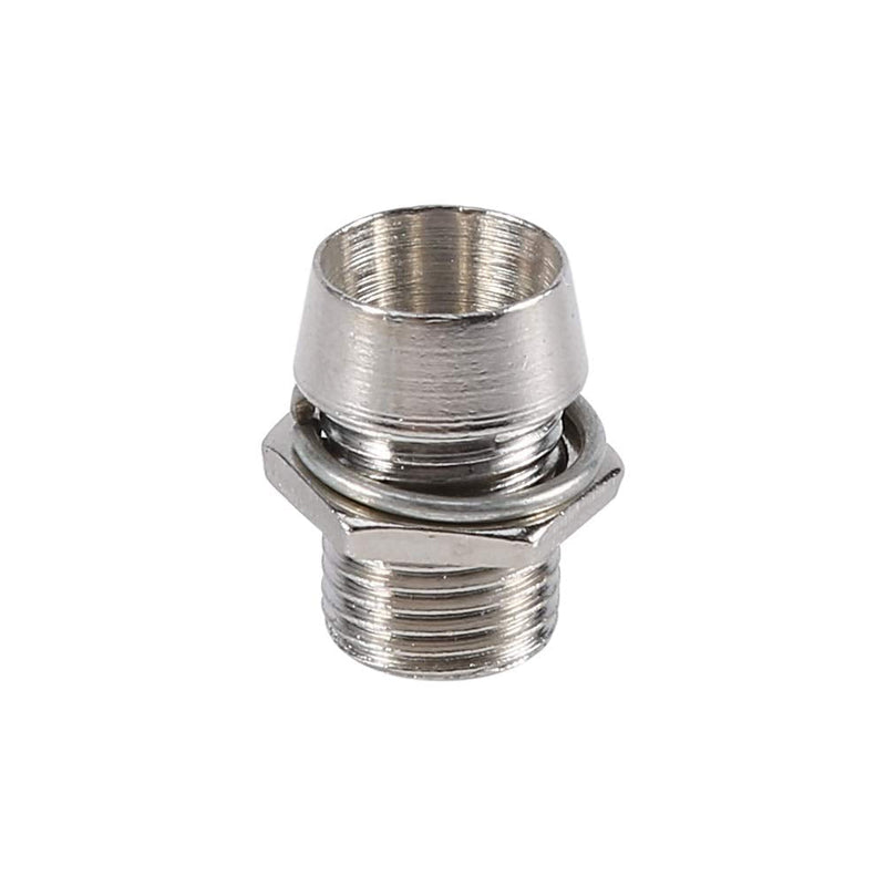 Nikou LED Lamp Holder, Pack of 50 Silver LED Socket Holder, 5 mm Lamp Socket, Panel Display Holder, Socket, Thread Mount, Size 8 mm