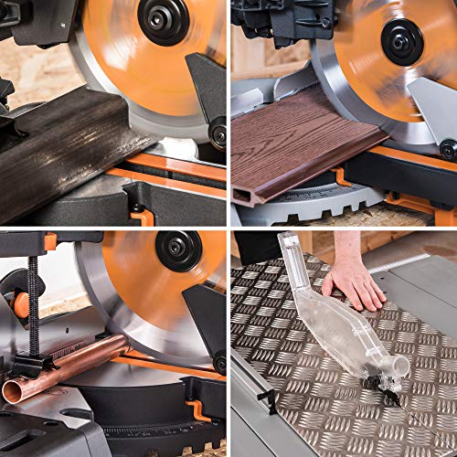 Evolution Power Tools R210TCT-24T (Rage) Multi-Material TCT Blade Cuts Wood, Metal and Plastic, 210 mm
