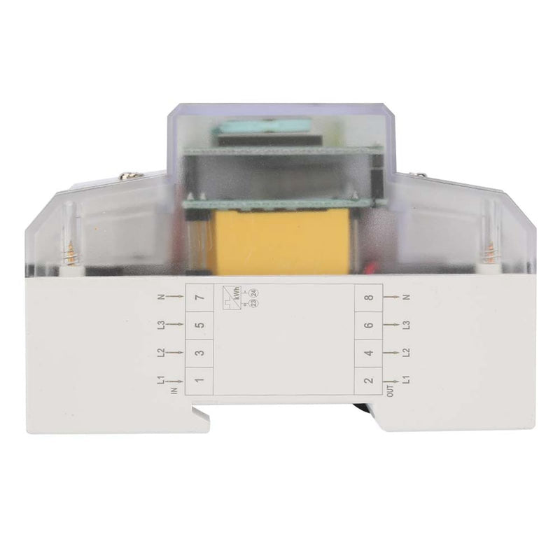 [Australia - AusPower] - 3 Phase Power Meter, DTM024 Digital LCD Display Kilowatt Usage Meter, 220/380V 5-80A Digital Energy and Electricity Usage Monitor for Power Metering System 
