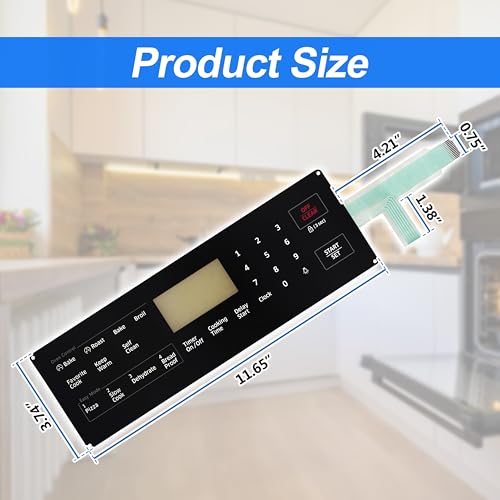 DG34-00027B Membrane Switch Touchpad Compatible with Samsung Range Oven